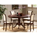 Стол обеденный SIGNAL OLIVIA темный орех/темный орех 106-141/106